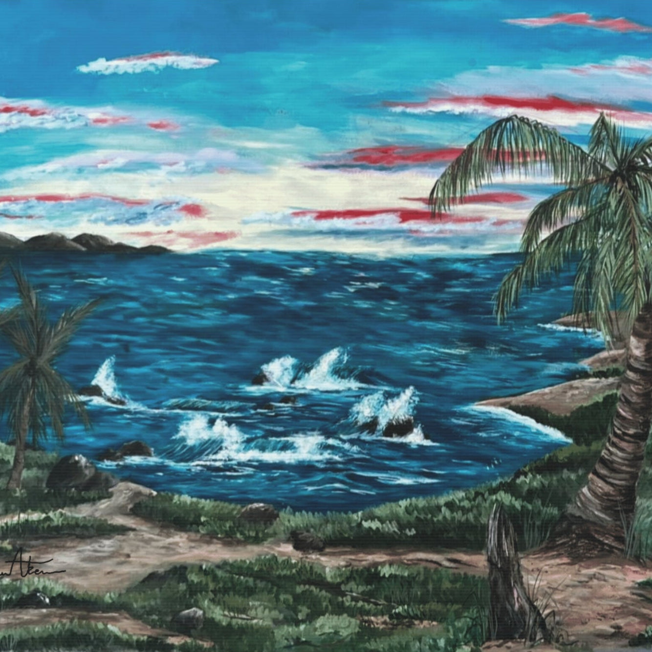 Palm Trees Painting