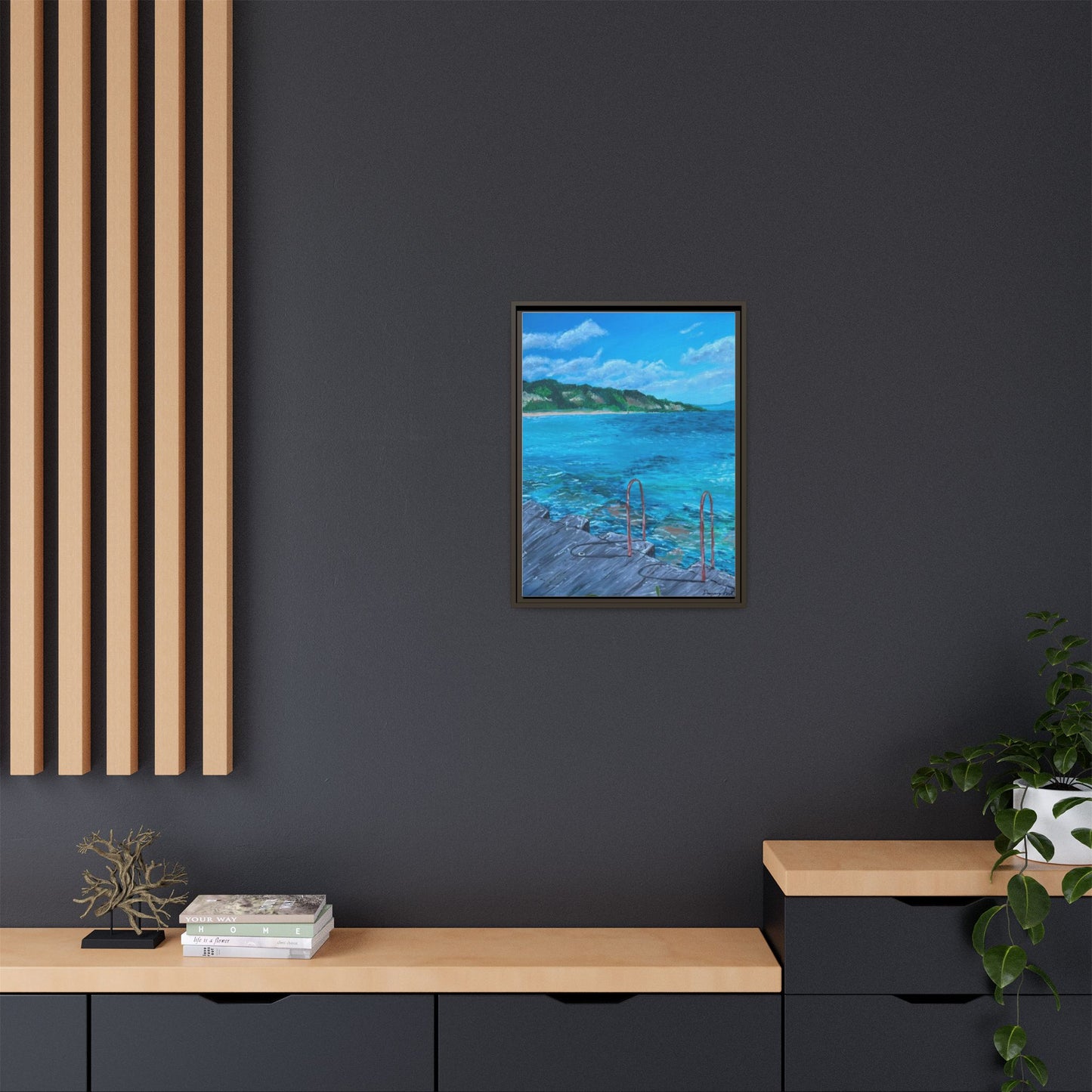 Matte Canvas, Framed (Multi-color)