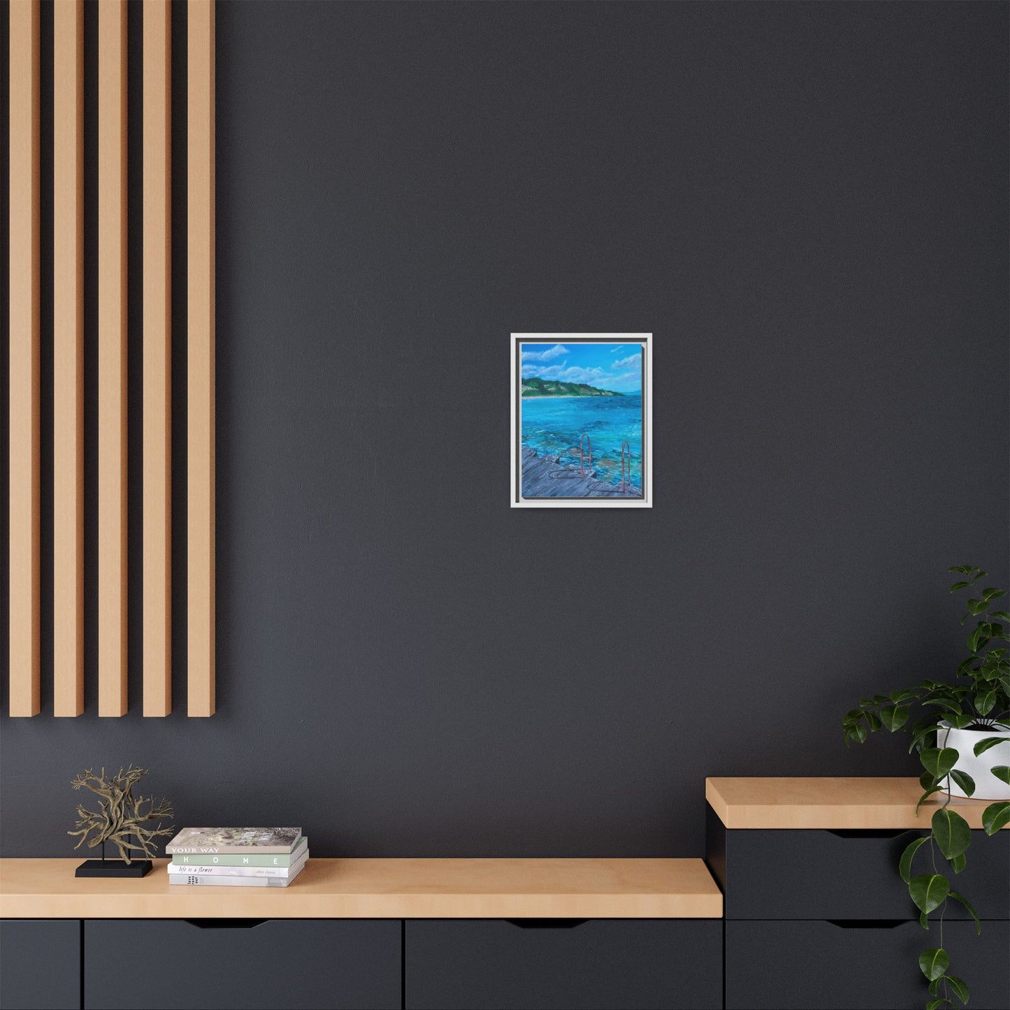 Matte Canvas, Framed (Multi-color)