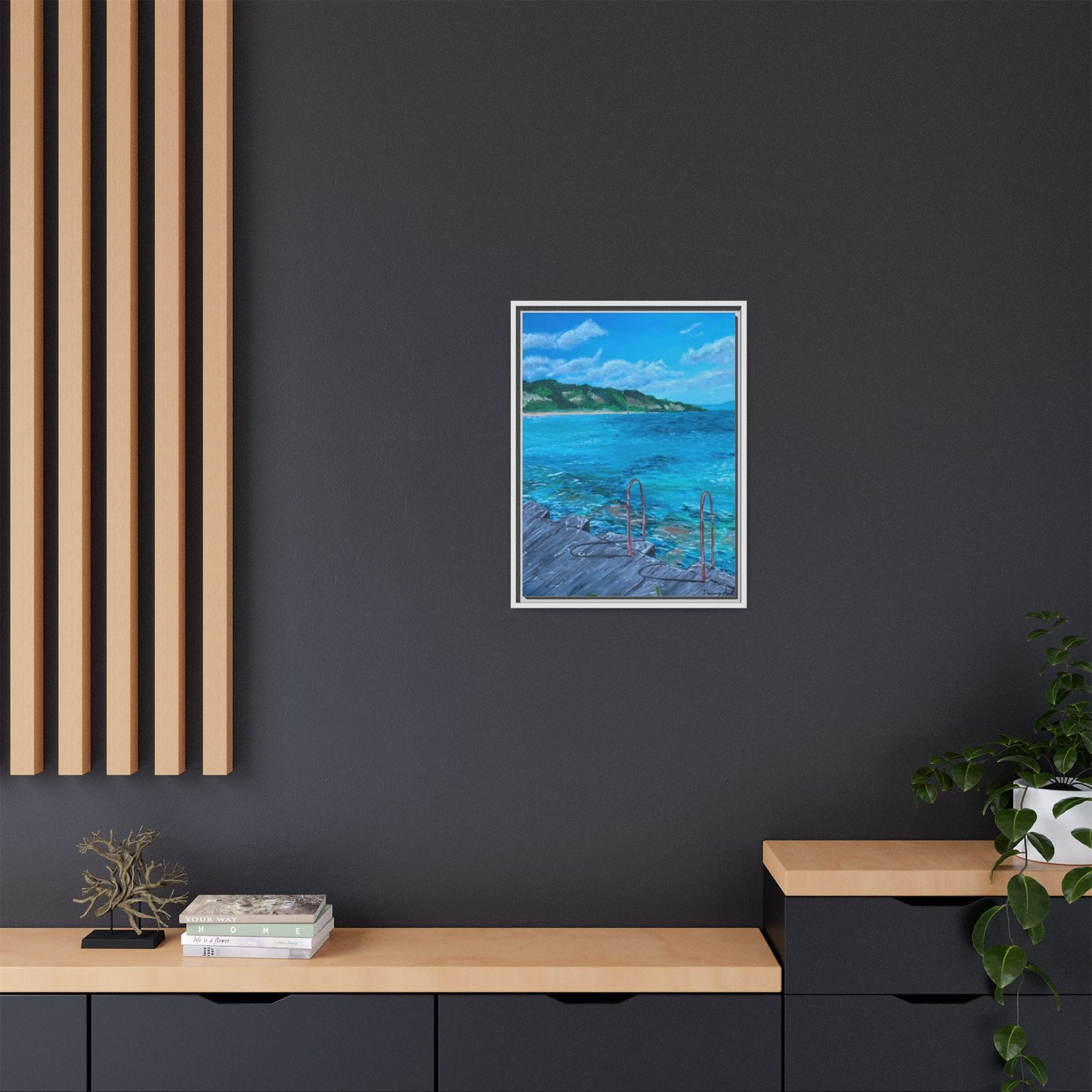 Matte Canvas, Framed (Multi-color)