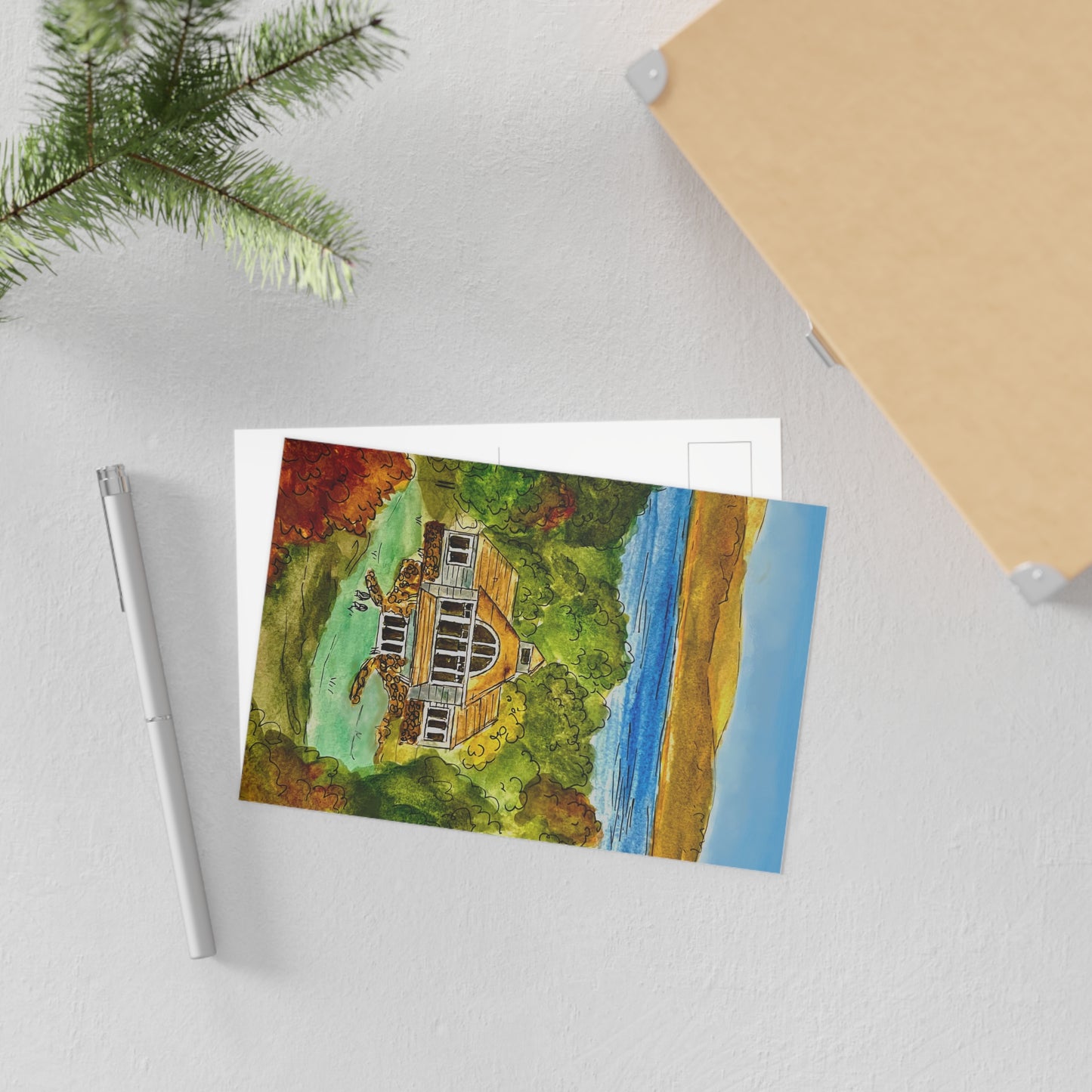 Fine Art Postcard Vineyard