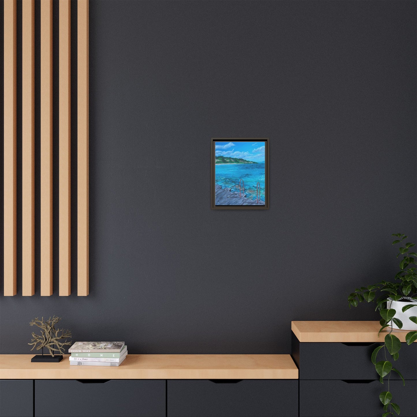 Matte Canvas, Framed (Multi-color)
