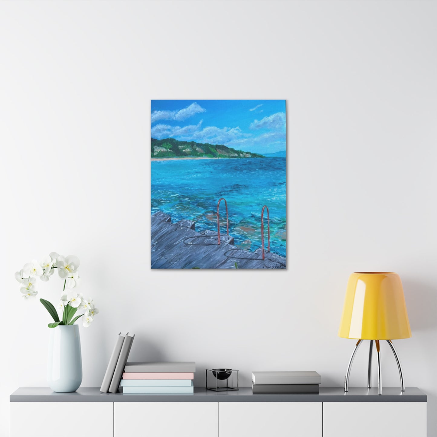 Canvas Prints Michigan Acrylic Painting