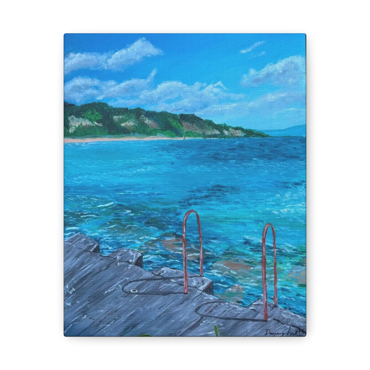 Canvas Prints Michigan Acrylic Painting