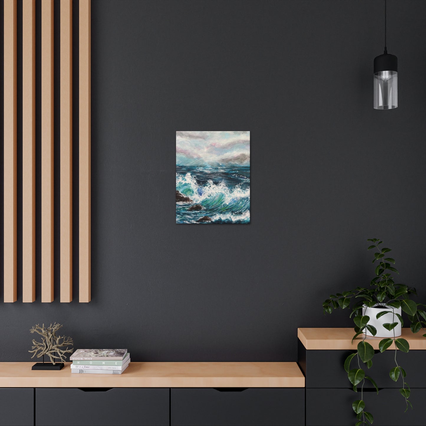 Crashing Waves Painting