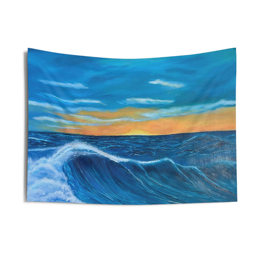 Wall Tapestry Wave Crashing