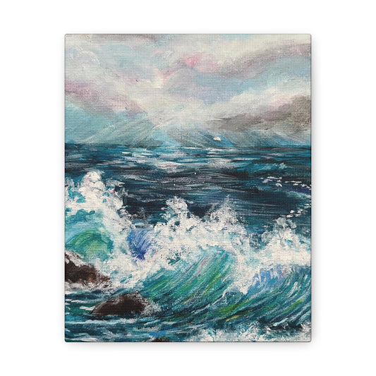 Crashing Waves Painting