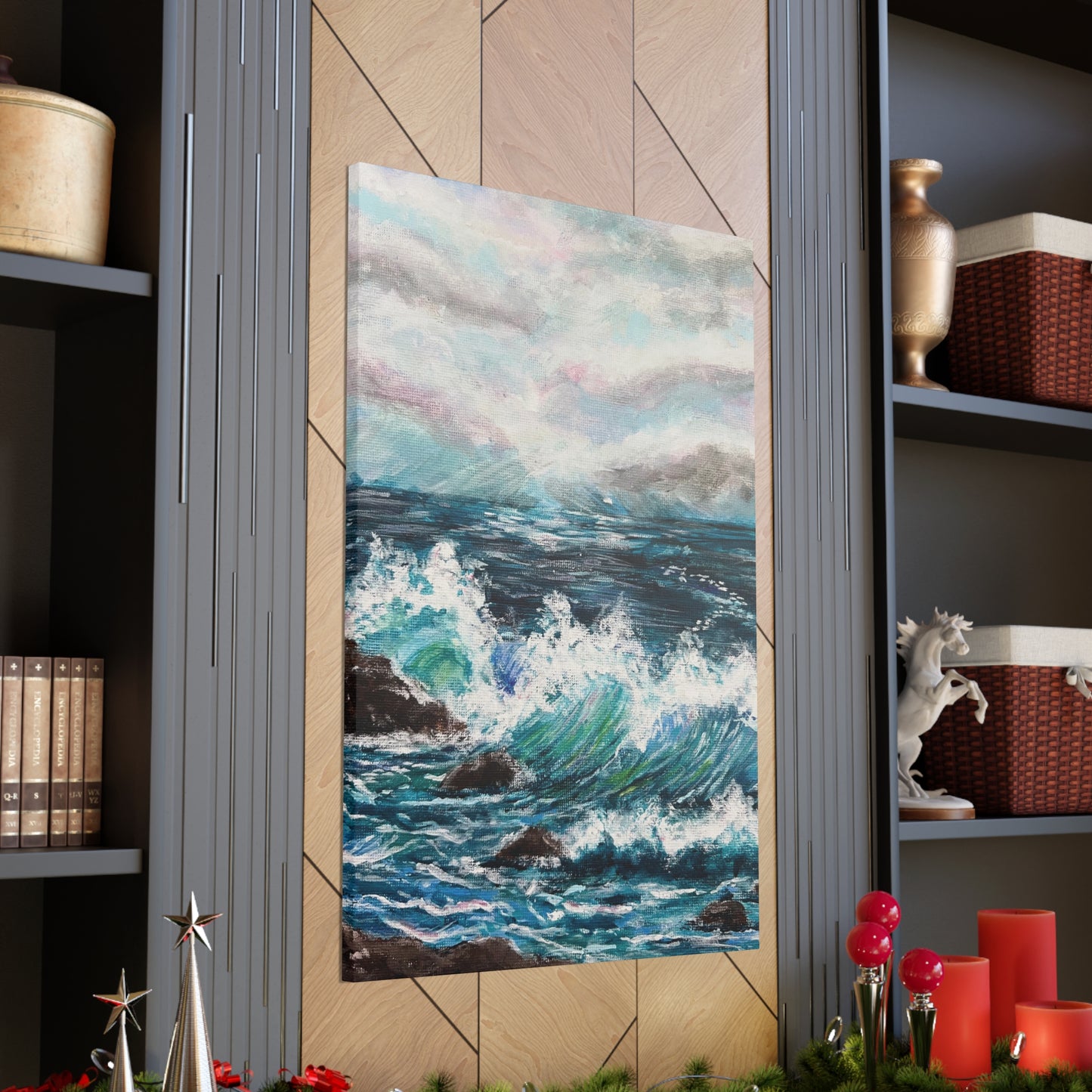 Crashing Waves Painting