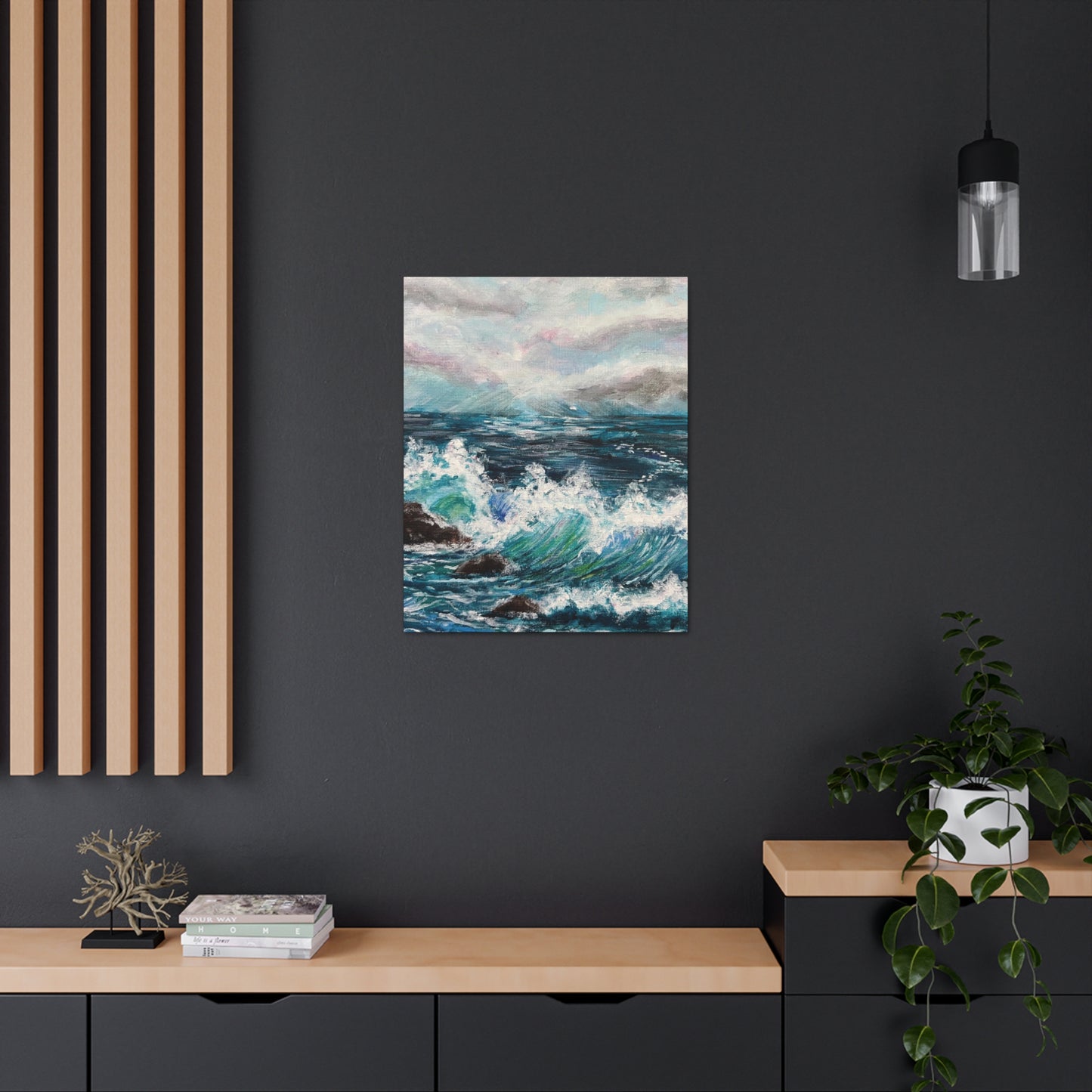 Crashing Waves Painting