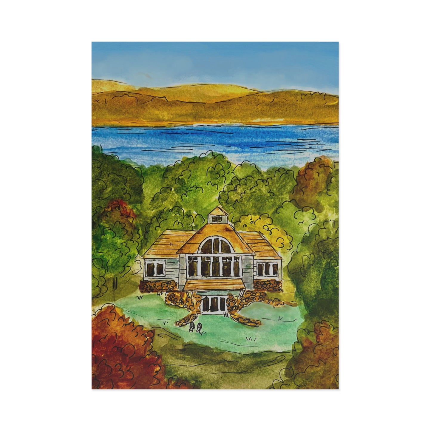 Fine Art Postcard Vineyard