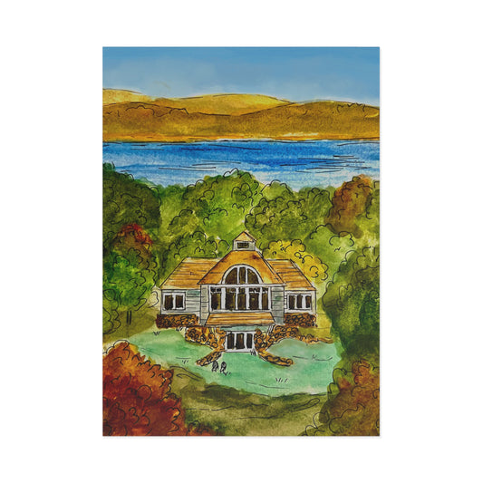 Fine Art Postcard Vineyard