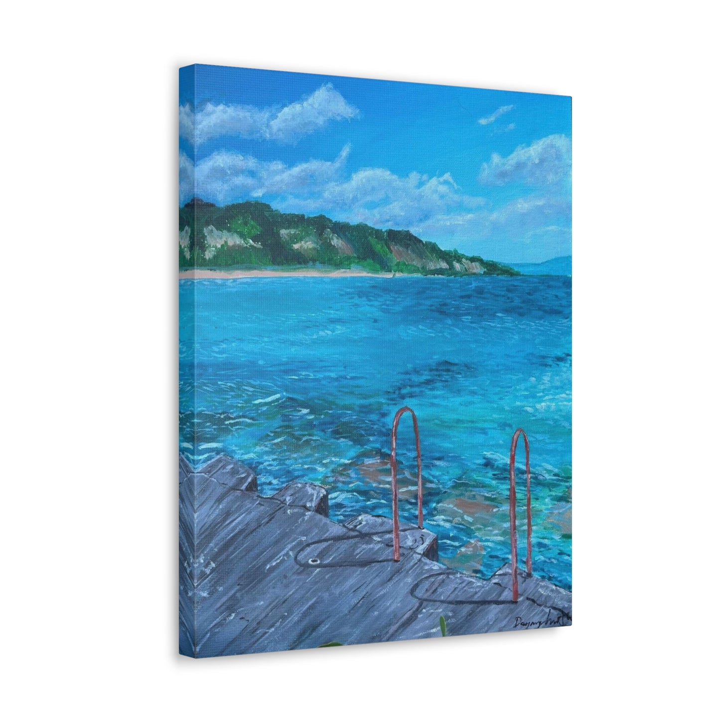 Canvas Prints Michigan Acrylic Painting