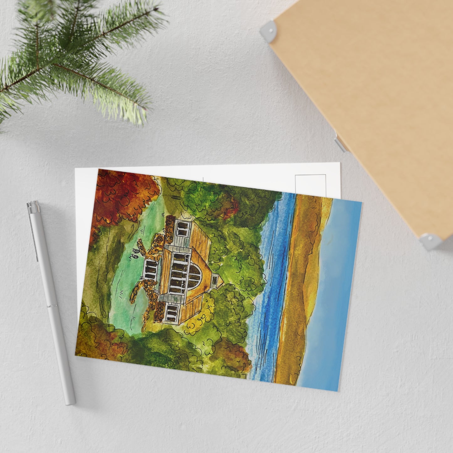 Fine Art Postcard Vineyard