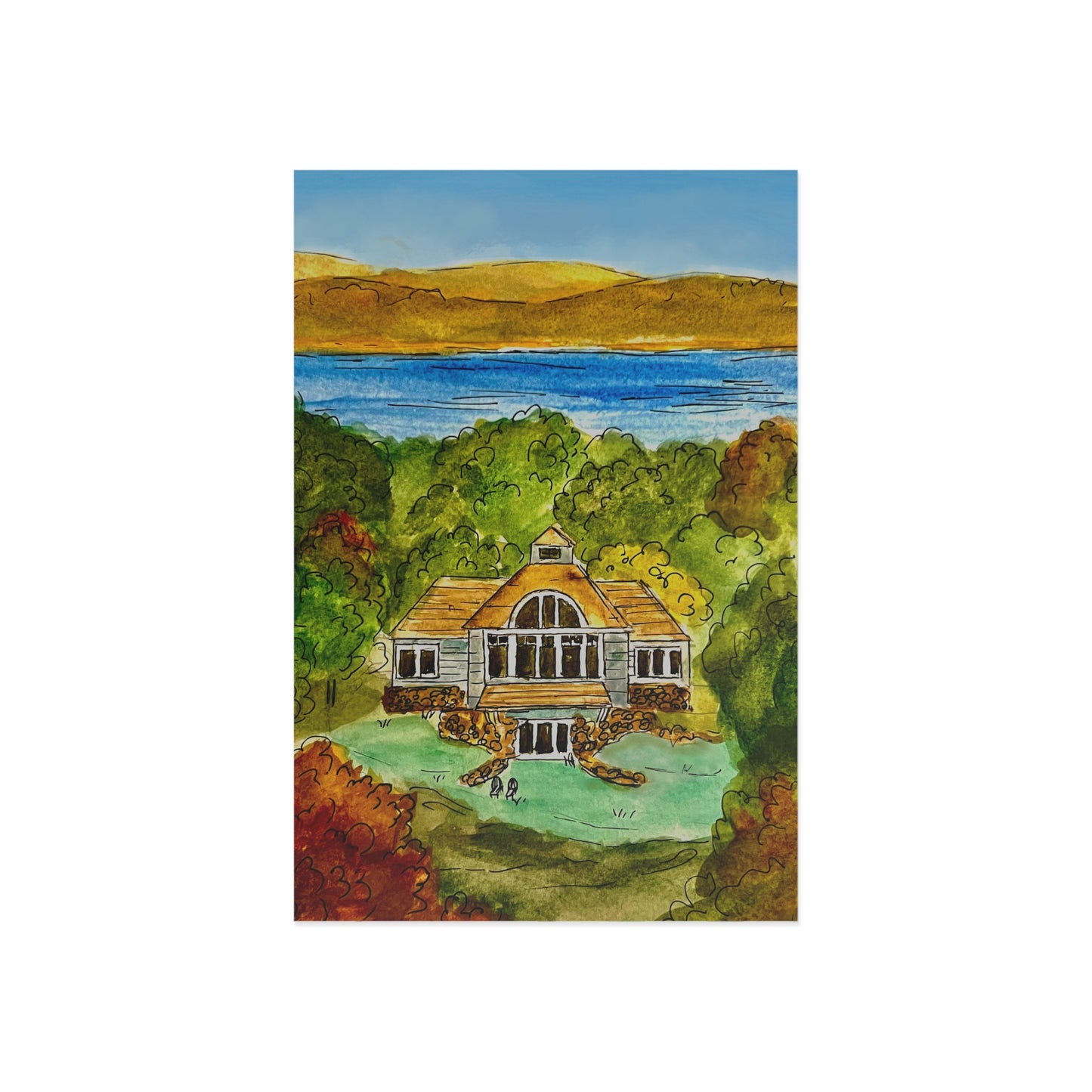 Fine Art Postcard Vineyard
