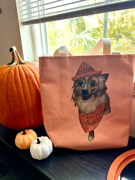 Halloween dog Tote Bag